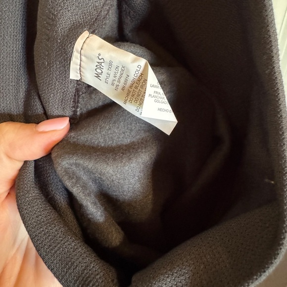 MOPAS Women FREE SIZE Fleeced  Gray Leggings - Picture 5 of 8